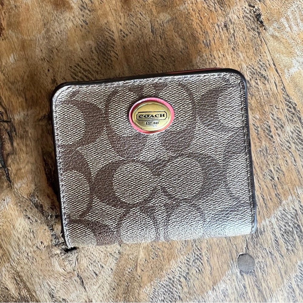 Coach Tan Signature Wallet